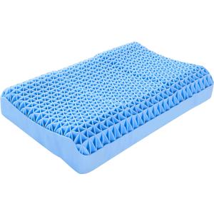 Berklan Supportive Pillow for Neck Shoulder Pain Relief 100% Elastic Grid Oversized Cool Ergonomic Pillow with Breathable Cover