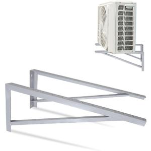Cambridge 42" Steel Wall Mounted Brackets for Mini Split Type AC - 600 lbs. Capacity, Powder Coated 10 Gauge Steel Triangle Brackets for Condenser or Heat Pump, 2 Pieces