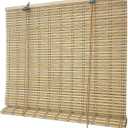 Bamboo Blinds for Interior Windows, Easy to Install Bamboo Shades for Indoor Windows, Custom Roller Shades for Indoor Window and Outdoor Patio, 23" W x 48" H