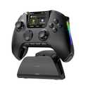 ManbaOne Interactive Screen Wireless Gaming Controller for PC/Switch/Switch 2/iOS/Android,Hall Effect Stick & Trigger,RGB Lighting,Remappable Buttons,1800mAh with Charging Dock (Black)