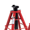 Sunex 1310 10-Ton Medium Height Pin Type Jack Stands, Red, Only Red Stand