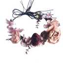Vivivalue Fairy Flower Crown Woodland Headband Forest Elf Headpiece for Wedding Bridal Shower Renaissance Halloween Cosplay Maternity Shoot (1)