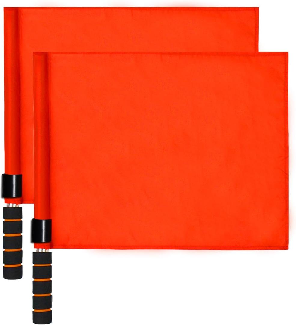 Volleyball Flags Line Judge, 2PCS Referee Flags Volleyball Lightweight Referee Equipment for Volleyball, Track and Field