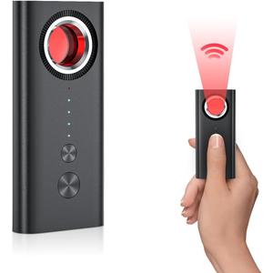 Hidden Camera Detectors Anti Spy Detector Hidden Devices Spy Camera Car GPS Tracker Detector, 5 Levels Sensitivity Use for Home Office Travel Car (200mAh)
