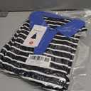 ZESICA Womens Striped Long Sleeve Tops Oversized Sweatshirt V Neck Loose Fit Tunic Tops Spring Casual Blouses (Black, S)