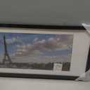 upsimples 10x30 Picture Frame, Display Pictures 8x24 with Mat or 10 x 30 Without, Wall Hanging Panoramic Frames, Black, 1 Pack