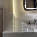 2PCS Shower Splash Guard Corner Kit, Self-Adhesive Bathtub Water Barrier, 9.1 x 11.5 inches/Must Have Bathroom Accessories