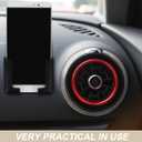 Mikikit Vehicle-Mounted Phone Holder Compact Car Bracket Lightweight Easy Install Mobile Phone Mount for Driving Convenience