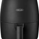 bella 2 qt Manual Air Fryer Oven and 5-in-1 Multicooker with Removable Nonstick and Dishwasher Safe Crisping Tray and Basket, 1200 Watt Heating System, Matte Black