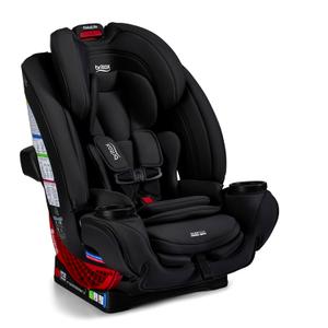 Britax One4Life All-in-One Car Seat, Up to 10 Years of Use, Rear Facing, Forward Facing, & Booster Modes, Extended Rear-Facing, ClickTight Installation & Breathable SafeWash Fabrics — Raven Black MFD: 08-25-25