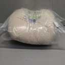 LVTXIII Outdoor Bistro Chair Cushions, 15"x15"x4" Round Patio Chair Cushions, All Weather Tufted Seat Cushions for Patio Furniture Use, Set of 2, Stripe Beige