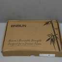 Bamboo Cutting Board for Kitchen, Wooden Cutting Board 3-Piece Set with Non-Slip Mat Deep Juice Groove and Built-In Handles, Wood Cutting Board for Meat Vegetables Fruit Ideal Gift for the Home (Carbonized brown)