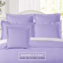 Nestl Soft Pillow Shams Set of 2 - Double Brushed Microfiber Pillow Covers - Hotel Style Premium Bed Pillow Cases, with 1.5 Decorative Flange, Euro 26"x26" - Lavender
