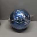 10 Inch Stainless Steel Gazing Globe, Hollow Ball Mirrored Surface Polished Shiny Sphere,Garden Stainless Steel Gazing Ball for Outdoor Lawn Pond Yard Ornament(Light Blue)