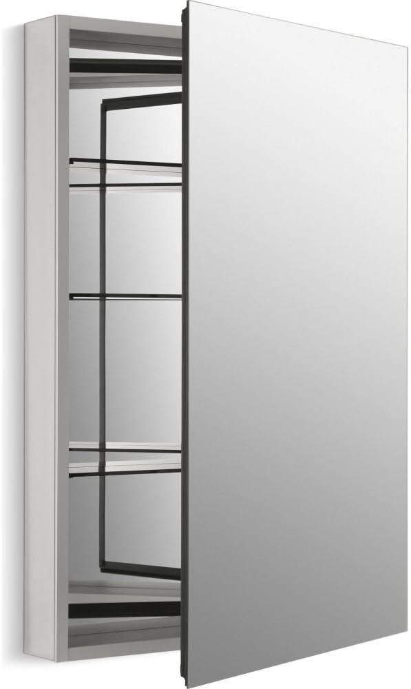 Kohler K-2943-PG-SAA Catalan Medicine Cabinet with Mirror Door, Adjustable Shelves, 170 Hinge, Rectangular Frame, 24" x 36"