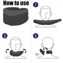 Vitavix Neck Support Pillow for Ergonomic Snoring Relief, Adjustable Cervical Alignment, Breathable Comfort for Home/Travel/Office Use