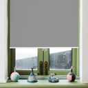 AOSKY Roller Window Shades Blackout Blinds for Windows Cordless Bedroom Shade Room Darkening Shades Door Blinds with Thermal Insulated Easy to Install for Home Office Bathroom W47xL72 Grey
