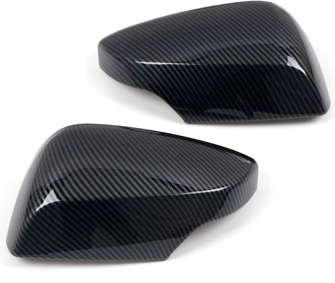 HIGH FLYING Carbon Grain Car Review Side Mirror Cap Cover ABS for Subaru WRX STI 2015-2021 (Only Fit STI)