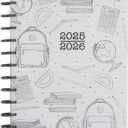 Happy Planner Disc-Bound 12-Month July 2025June 2026 Planner with 3 Extra Months, Big Size, Teacher Layout, Here We Go Again, 7" x 9.25