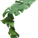Hawaii Party Artificial Palm Leaf Table Runner Green Monstera Leaf Design for Home Restaurant and Event Decor for Tropical Themed Gatherings and Celebrations