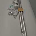 Ivilon Decorative Window Curtain Rod - Carved Square Finials, 1 1/8 in Rod, 72 to 144 in. Satin Nickel