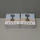 Mini Portable Stroller Fan for Travel,360 Rotation,4-Speed LED Night Light Clip on Fans Operated by Rechargeable Battery, Cordless Fan with Tripod Car Seat Baby Pram (White)