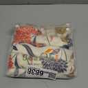 Gute Stretch Printed Chair Seat Covers with Elastic Ties and Button, Removable Washable Dining Upholstered Chair Protector Seat Cushion Slipcovers for Dining Room, Office (Flower, Pack-8)