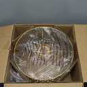 Drum lamp shades Gold metal shade,Hollow-out design Hand-crafted, Replacement shades For Floor,Chandelier,Table Living Room Bedroom Pendant lampshade(Broil Cage2)