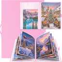 Feifeiya 30 Pockets Puzzle Folder 1000pcs Pink 28x20.5