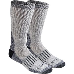 Dickies Men's Heavy Weight Wool Blend Thermal Crew Socks (2 Pairs) (Large)