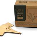 Bamboo Plant Labels, Eco-Friendly Garden Tags | Short T-Type Wooden Garden Markers | 100% Natural, Biodegradable | for Labeling Herbs, Seedlings, Vegetables, Cheeses, Appetizers, Desserts | 50 pcs