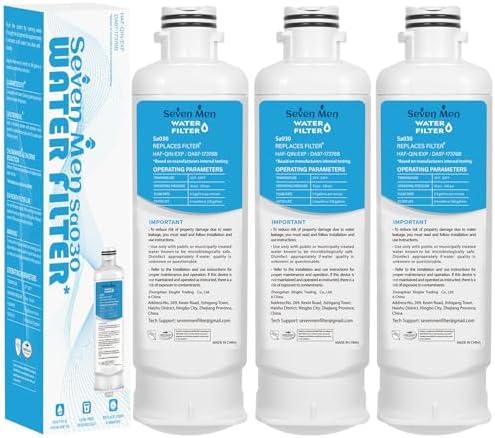 DA97-17376B Water Filter for Sam&sung Haf-qin/exp, Rf28t5001sr, Da97-08006c, Rs27t5200sr, Rf28r7351sg, Rf24r7201sr, Rf27t5201sr, 3Pack.