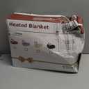 Homemate Heated Electric Blanket Queen Size - 84"x90" Heating Bed Blanket Throw with 10 Heating Levels 8 Hours Auto Off Fast Heating Over-Heat Protection Ultra Soft Flannel ETL Certified, Grey