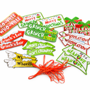 18PCS Grinch Christmas Tree Ornaments Hanging Decorations for Xmas Home Indoors