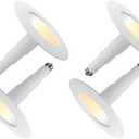 4-Pack 5/6 Inch 5CCT Retrofit LED Recessed Lighting,Selectable 2700K/3000K/3500K/4000K/5000K Adjustable Retrofit Downlight,12W=60W,800LM,Dimmable Can Lights,Bevel Trim