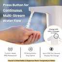 Patented Portable Sink with Running Water | Ready to Use in Minutes | 22”×17” Countertop | Self-Contained Dual Tank System | Perfect for Camping, Crafts & More