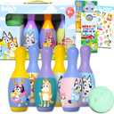 Bluey Bowling Set for Kids - Playset Bundle with Bluey Bowling Toys Games Activities with Stickers, More | Bluey Outdoor Games for Boys, Girls