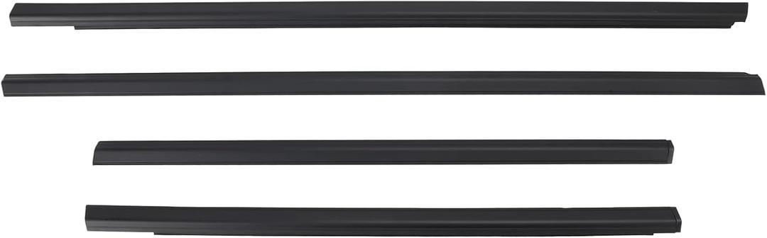 MAD HORNETS 4PCS Window Weatherstrip Weather Stripping Molding Trim Belt 80820-5M00A，80821-5M00A，82820-5M00A，82821-5M00A For Nissan Sentra 2001-2006