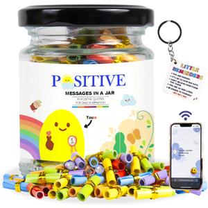 90+ Positive Messages with NFC Keychain, Unique Gifts for Women, Affirmation Cards, Positive Affirmations Cards, Dad Gifts, Self Care Gift, Best Friend Gift For Women