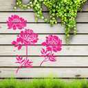 4 x 6pcs Garden Fence Large Flower Stencils on Wood, Wall Stencils Sunflower Paint Template Floral Drawing Stencils for Wall Decoration Home Floor Decor