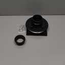 WEBANG 6 Inch Square Shower Floor Drain with Flange,Quadrato Pattern Grate Removable,Food-Grade SUS 304 Stainless Steel,Watermark&CUPC Certified,Matte Black