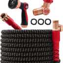 Pocket Hose 100 FT Copper Head Expandable Garden Hose with Pocket Pivot, No Tangles, AS SEEN ON TV, 360 Swivel, Tri-Tex Tubing, Force Field Jacket, Lead-Free, No-Kink, Anti-Burst w/APT