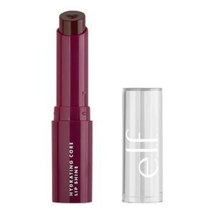 e.l.f. Hydrating Core Lip Shine, Lip Balm For A Sheer Tint Of Color & Soft Shine, Made With Nourishing Vitamin E, Vegan & Cruelty-Free, Ecstatic (0.09 Ounce (Pack of 1))