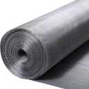 304 Stainless Steel Mesh Window Screen Roll 47" x 200" with Stab Resistant Gloves, Pet Proof Window Screen Replacement, Durable Wire Mesh Screen for Home and Office (47" x 200")