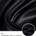 SANTINY Women's Faux Leather Pants High Waisted Straight Leg Cropped Ankle Trousers Vegan Matte Pleather Pants for Women (Black, M)