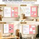 Whiteboard Bulletin Board Combo, 24"x18" Dry Erase Linen Cork Board