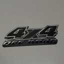 1Pc 4X4 Off Road Emblems Decal Stickers Auto Decoration Accessories 3D Badge Replacemen for F-150 F-250 F-350 Tacoma Tundra Ram Silverado Truck Pickup (Chrome)