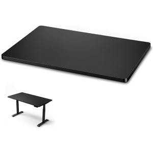 Novabright 36x24 Inch Desk Table Top, One-piece Table Top Black Desktop for Standard and Sit to Stand Height Adjustable Home and Office Desk Frames, Wood Countertop for DIY Double/L Desks, 1'' Thick