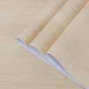 24x197inch Wide Brown Wood Contact Paper Peel and Stick Countertop Oak Walnut Textured Wallpaper Light Wood Grain Vinyl Wrap Air Guide Slot Design Matte Thickened Self-Adhesive Waterproof Wall Sticker