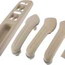 X AUTOHAUX 1 Set Interior Left Right Window Switch Panel Bezel Door Handle Trim Set for VW Jetta MK4 1999-2004 1J0867171A 1J4867179A 1J0867172A Beige